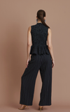 SOLOMON PANTS - BLACK CHALK STRIPES