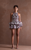 BERLIN TOP - BROWN FLORAL