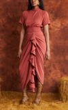 FLORA SKIRT - RUST