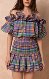 VANUATU SKIRT - PURPLE PLAID