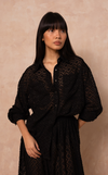 JAIPUR TOP - BLACK HONEYCOMB