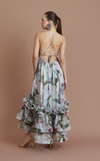 KENYA LONG DRESS - GREEN FLORAL (PRE-ORDER)