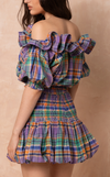 VIERA TOP - PURPLE PLAID