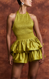 BERLIN TOP - KEY LIME SATIN