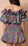VANUATU SKIRT - PURPLE PLAID