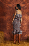 VENEZIA MIDI SKIRT - SANGRIA LEAVES