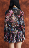 GOBI SKIRT - BLACK FLORAL