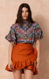 CAMIA TOP - PACIFIC PLAID
