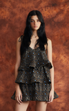 ACAPULCO MINI DRESS - BLACK CROSS DIAMOND