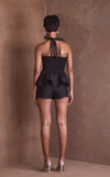 BIRA TOP - BLACK POPLIN