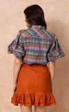 CAMIA TOP - PACIFIC PLAID