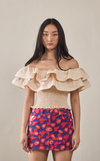 IBIZA TOP - CREAM POPLIN