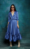 NARITA SKIRT - INDIGO (PRE-ORDER)