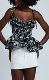 NAMIBIA TOP - COCONUT PRINT