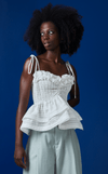 NAMIBIA TOP - WHITE LACE