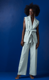 PAPUA VEST - SAGE LINEN