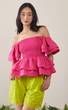 ROMA TOP - HOT PINK
