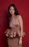TIBET TOP - LATTE SATIN (PRE-ORDER)