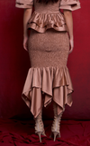 TUVALU SKIRT - LATTE SATIN