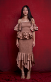 TUVALU SKIRT - LATTE SATIN