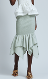 TUVALU SKIRT - GREEN STRIPES