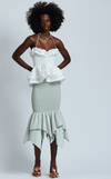 TUVALU SKIRT - GREEN STRIPES