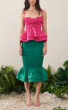 VENEZIA MIDI SKIRT - EMERALD