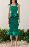 VENEZIA MIDI SKIRT - EMERALD