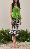 VENEZIA MIDI SKIRT - MACRO FLORAL