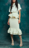 VENEZIA MIDI SKIRT - IVORY