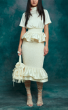 VENEZIA MIDI SKIRT - IVORY