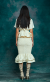 VENEZIA MIDI SKIRT - IVORY