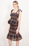VENEZIA MIDI SKIRT- TARTAN PRINTS