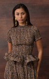APULIA TOP - BROWN FLORAL
