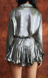 GOBI SKIRT - SILVER METALLIC