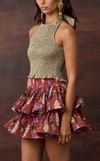 AYDA SKIRT - ORANGE FLORAL