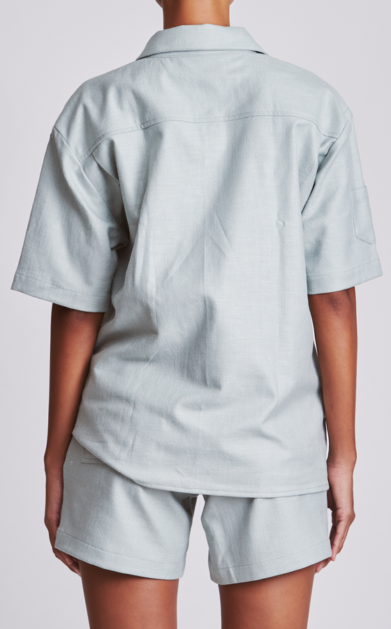 GORIO SHORTS - SAGE LINEN