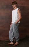 ISLAMABAHD PANTS - GRAY WOOL