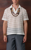 SAN REMO POLO - OFF WHITE LACE w/Emblem 1