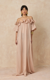 VIERA LONG DRESS - BLUSH STRIPES