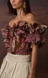ISADORA TOP - RED MANDALA