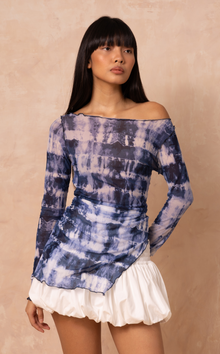  KORA TOP -  BLUE TIE DYE (PRE ORDER)