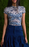 BAGHDAD TOP - BLUE BAROQUE