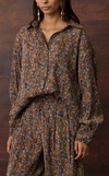 JAIPUR TOP - BROWN FLORAL