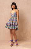 KENYA MINI DRESS - PURPLE PLAID