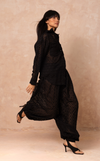 SORRENTO PANTS - BLACK HONEYCOMB