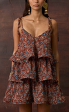 ACAPULCO MINI DRESS - TERRACOTTA FLORAL