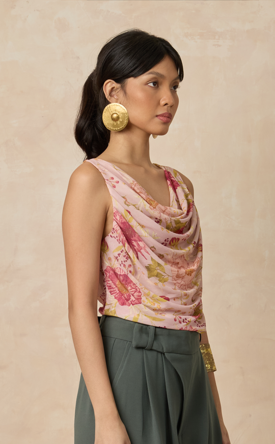ANTALYA TOP - PINK FLORAL
