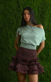 VALLETA SKIRT - VERMILION GREEN LOTUS