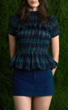 MATERA TOP - GREEN TARTAN (PRE ORDER)